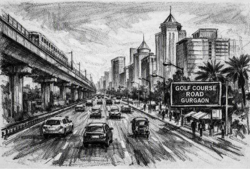 Golf Course Road Gurgaon real estate and property investment corridor