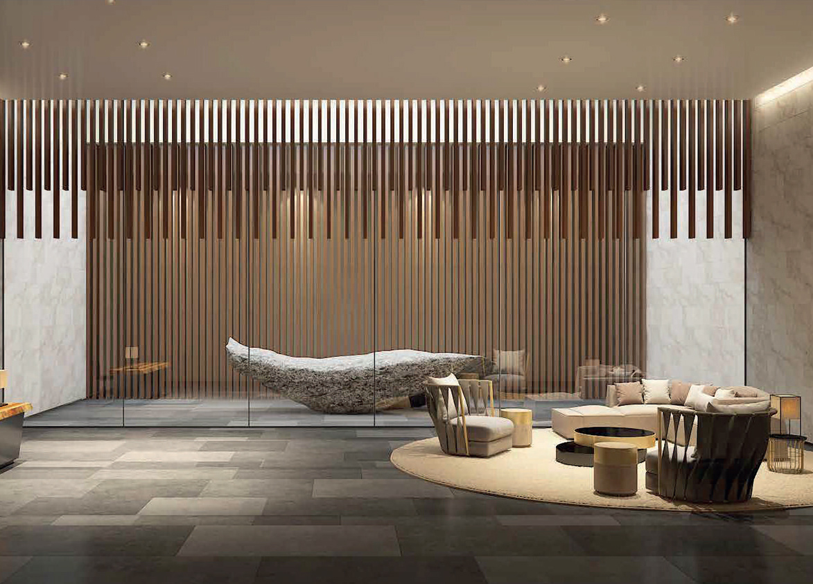 Krisumi Waterfall Residences Clubhouse Sitting Area