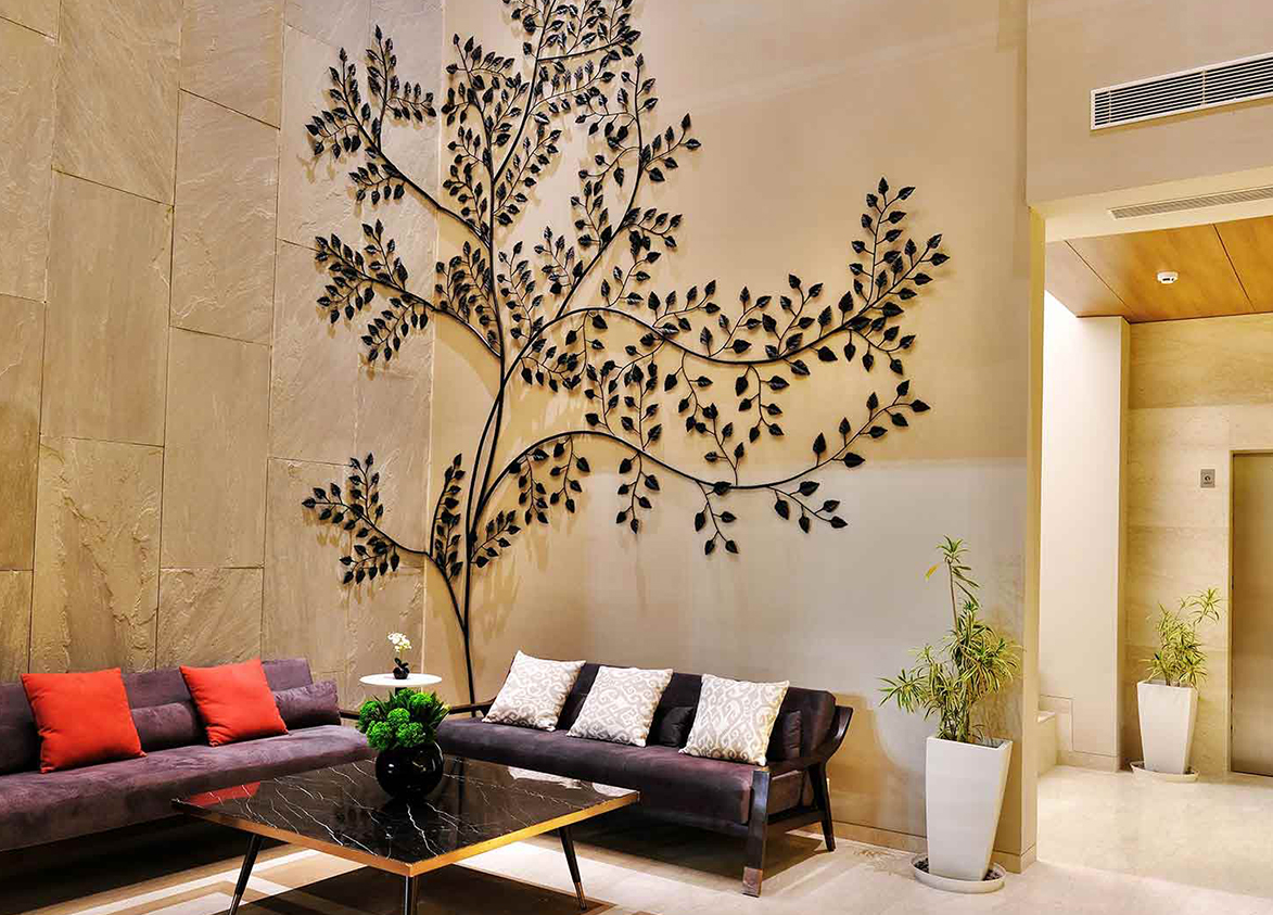 Adani M2K Oyster Grande Reception Sitting Area