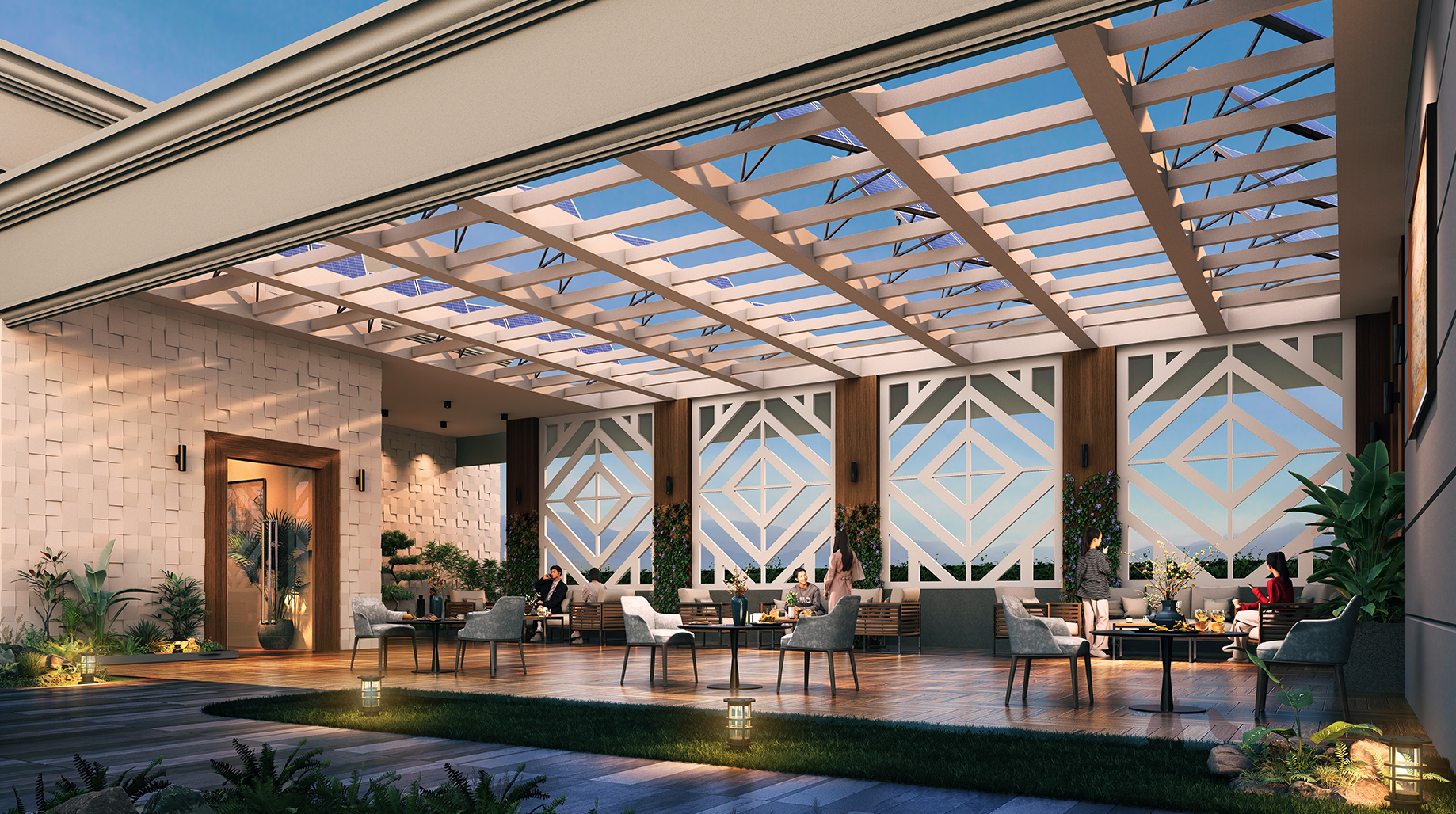 Anantraj The Estate Clubhouse Terrace