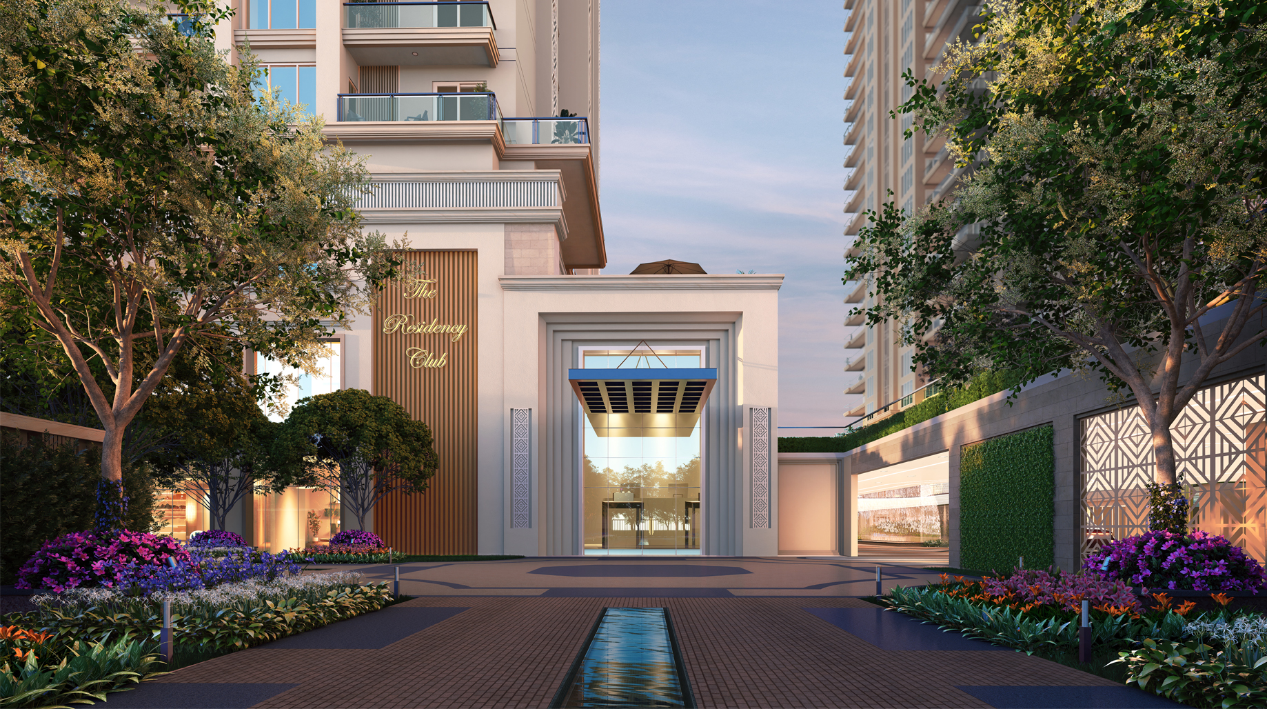Anantraj The Estate Tower Entrance