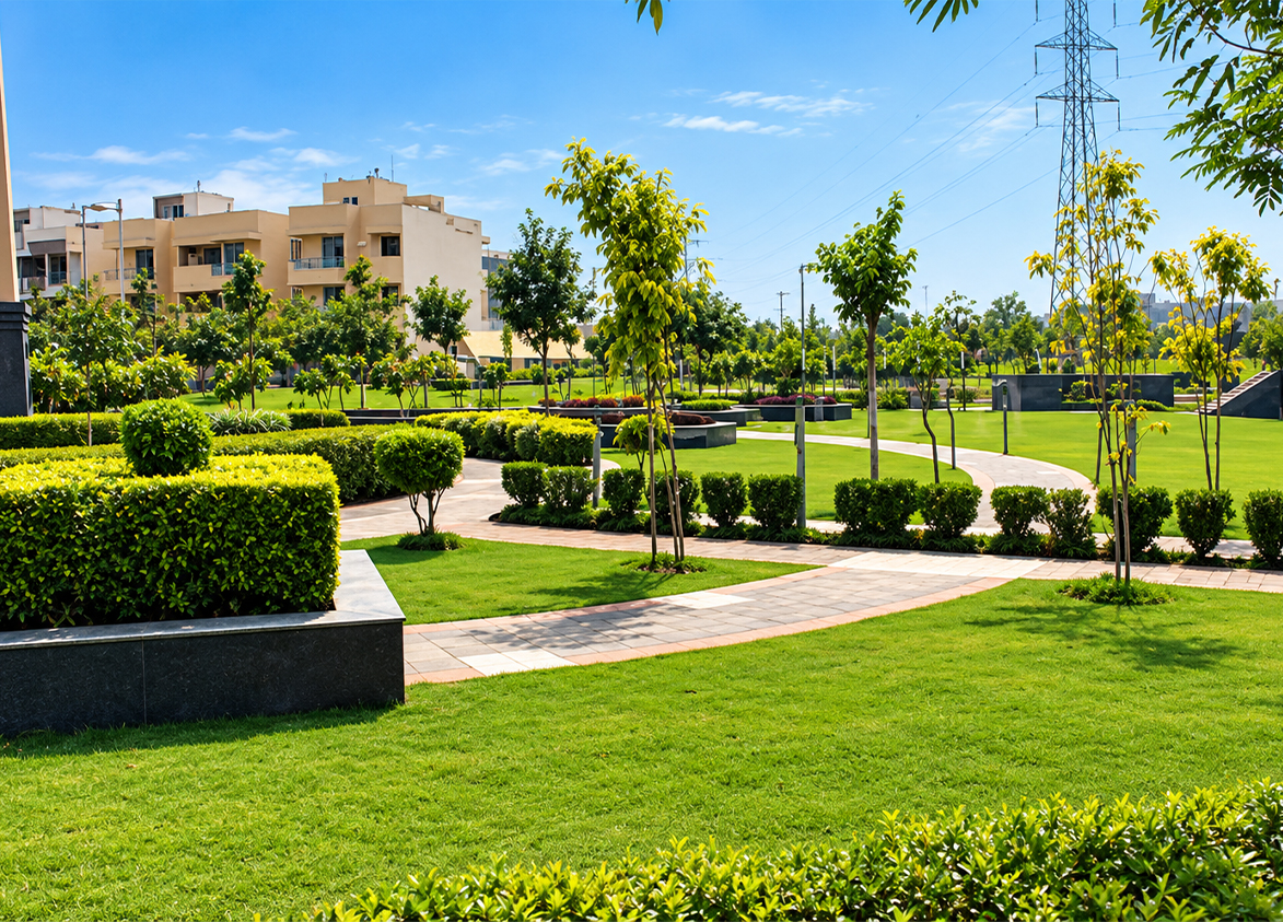 Ansal API Esencia Gurgaon Landscape Park