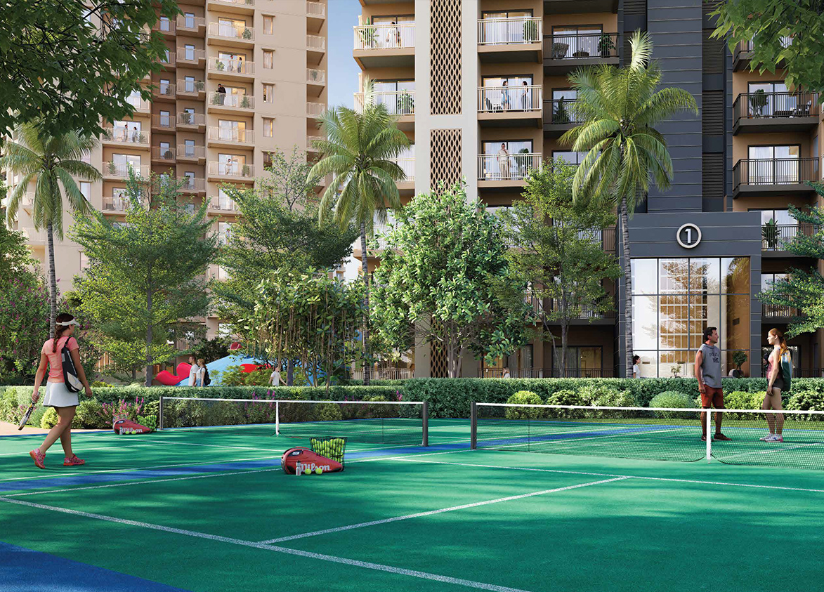 Ashiana Aaroham in Sector 80 Gurgaon Tennis Area