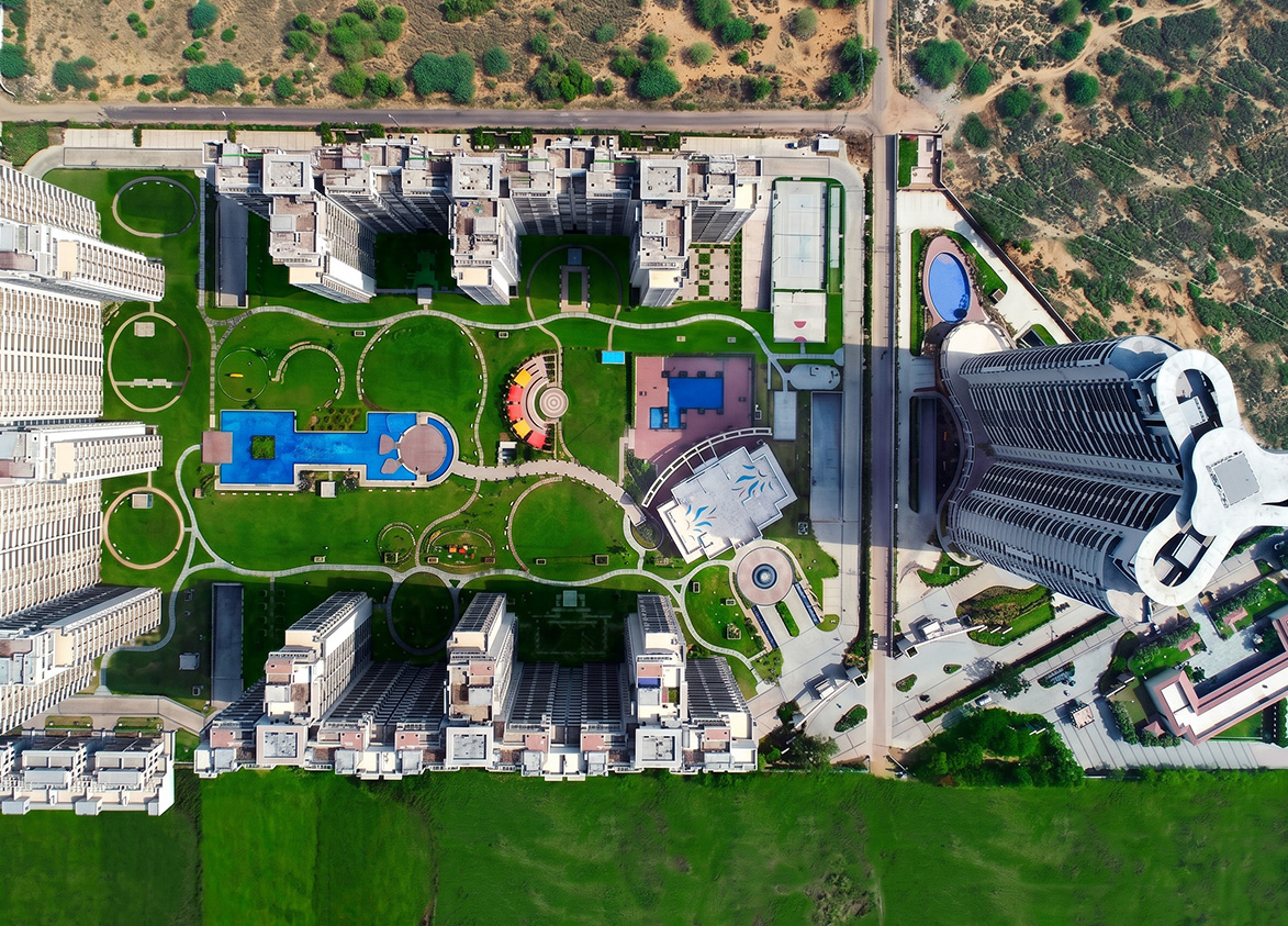 Bestech Park View Grand Spa Aerial View