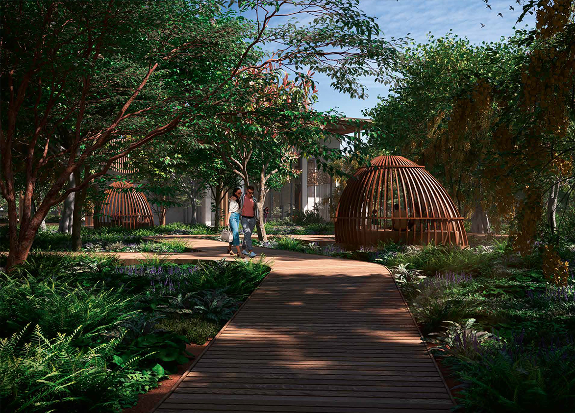birla arika pedestrian walkway