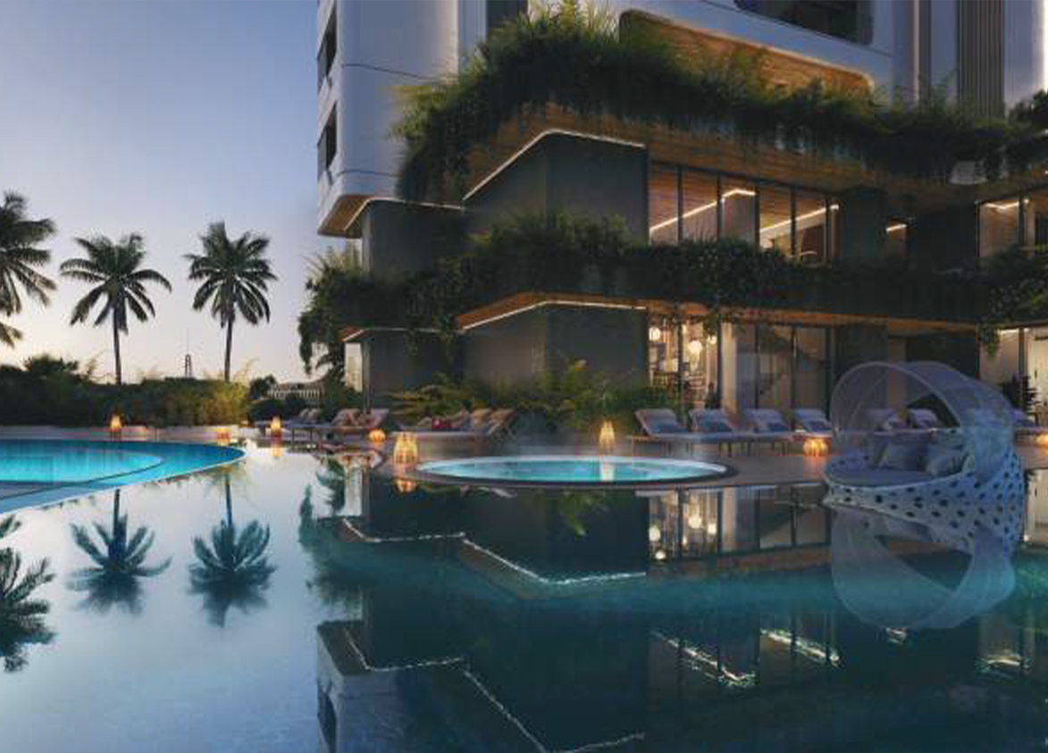 dalcore the falcon residential project swimming pool
