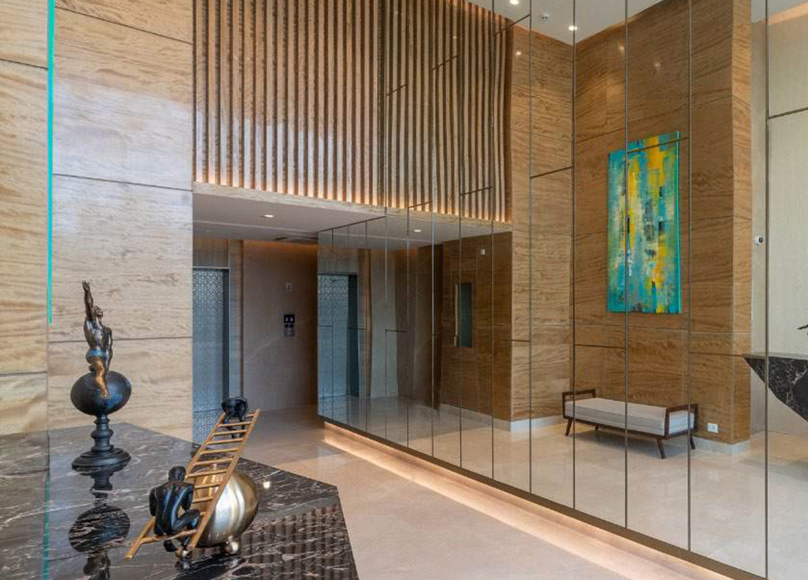 DLF Privana West Lift Lobby
