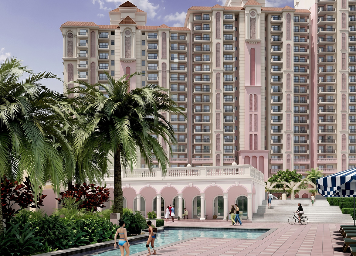 DLF Regal Gardens Residential Towers Front Elevation