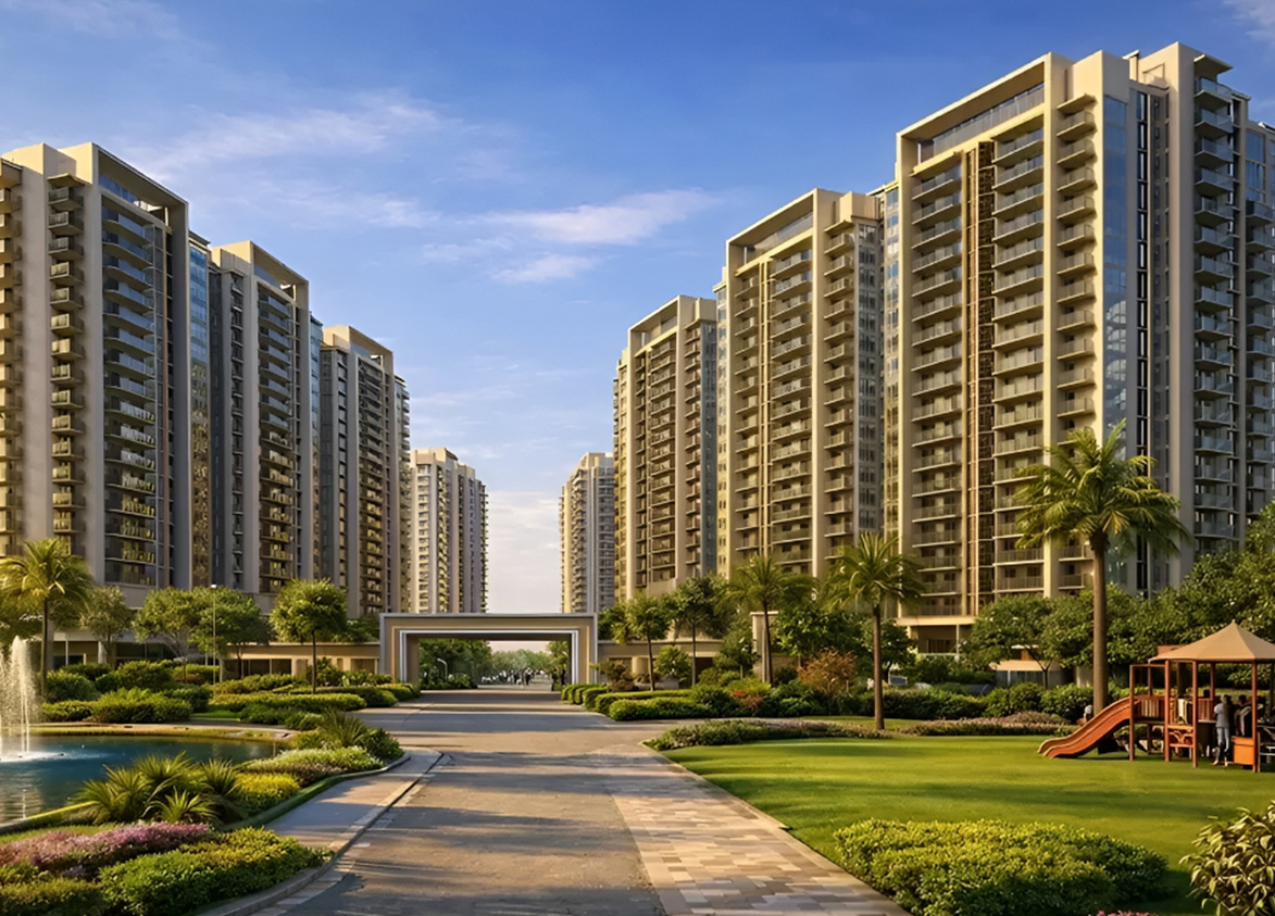 DLF Royalton Tower Entrance