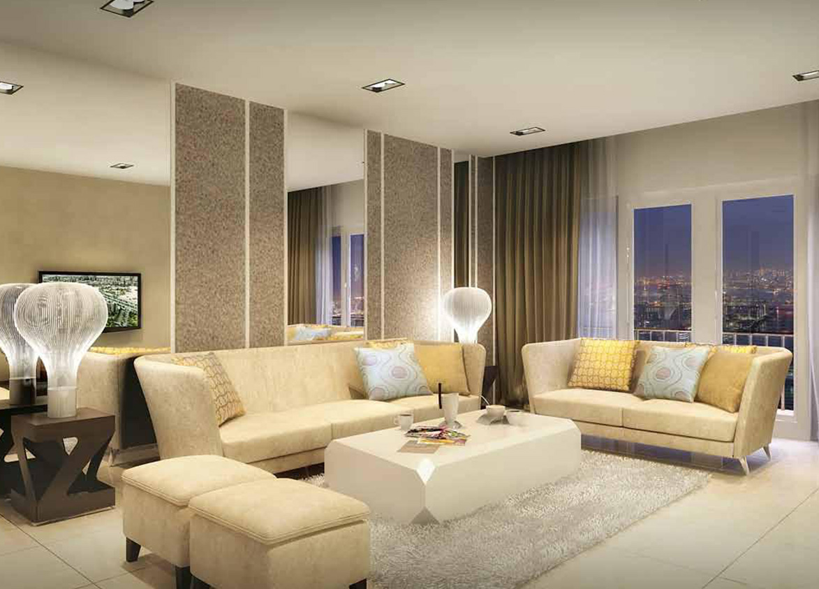 DLF Skycourt Living Room