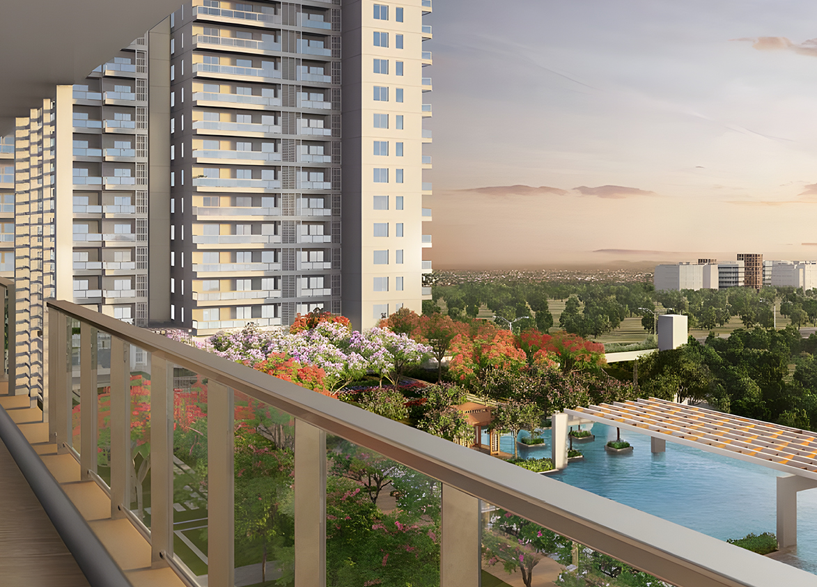 DLF The Arbour balcony view