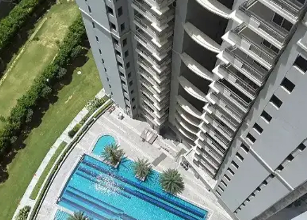 dlf the belaire sector 54 gurgaon aerial view
