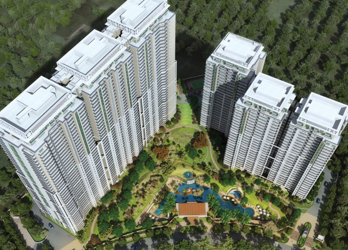 DLF The Crest Project Aerial View