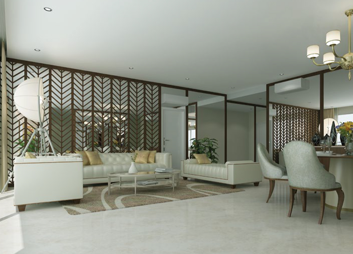 DLF The Crest Living Room