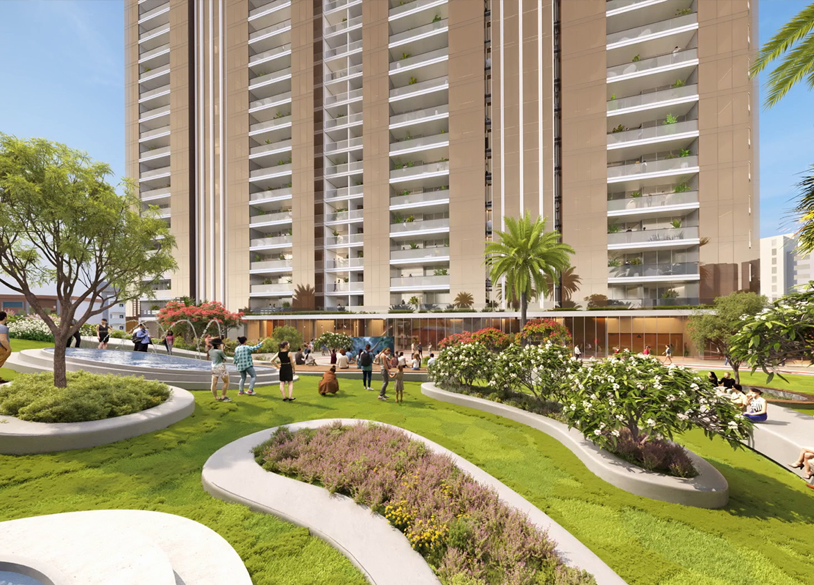 elan the statement landscape green area