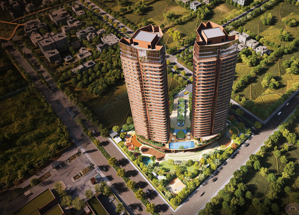 ELDECO Terra & Sol Tower Aerial View
