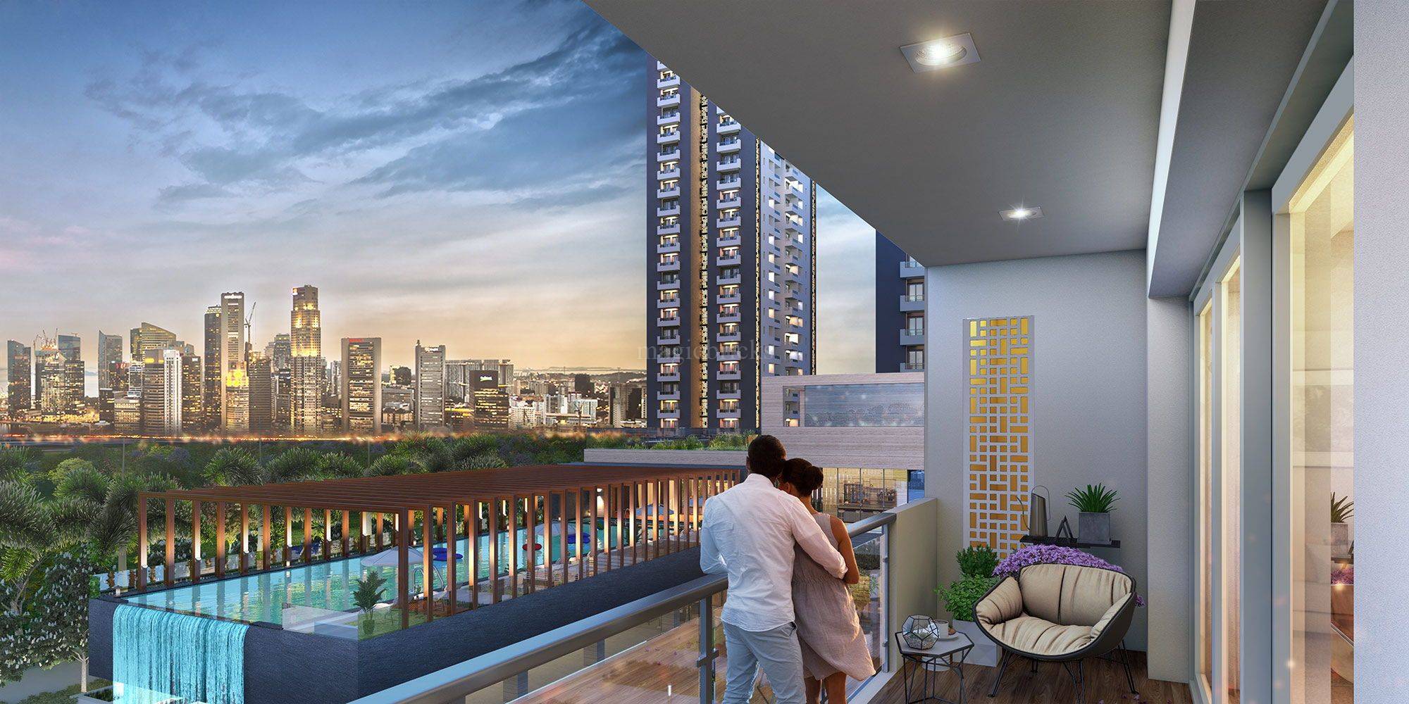 Emaar Digi Homes Residential Project in Sector 62 Gurgaon Balcony