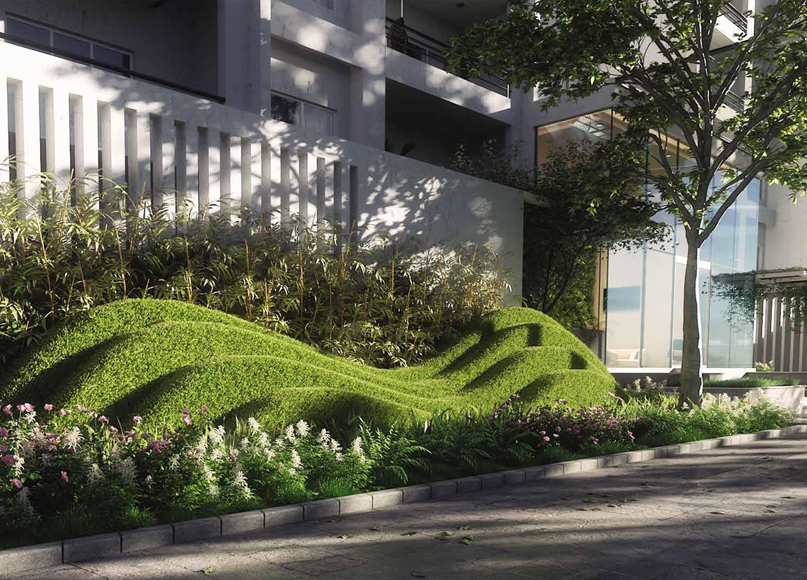 Godrej Air green area near tower