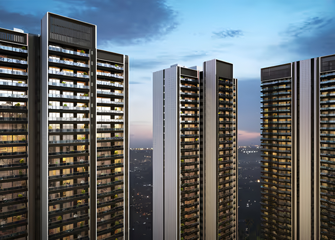 Godrej Miraya Residential Apartments Tower View from Top
