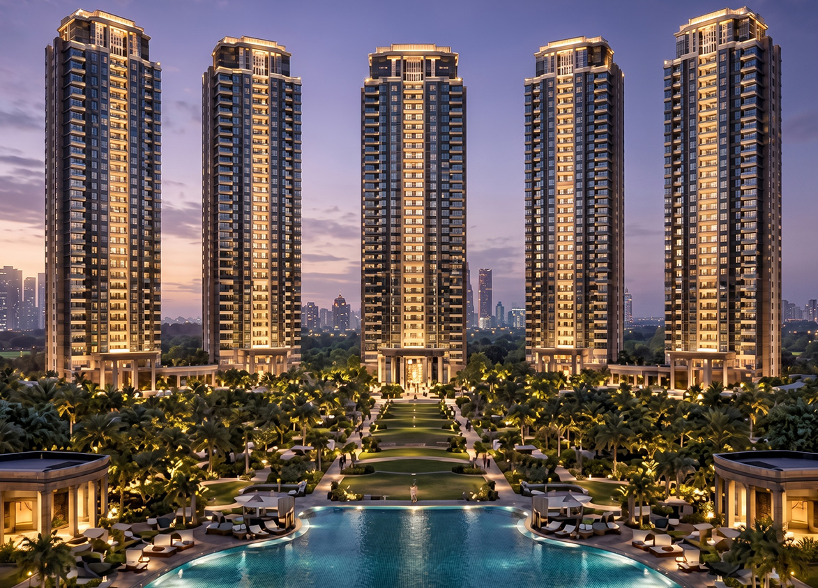 Godrej Samaris all residential towers front view