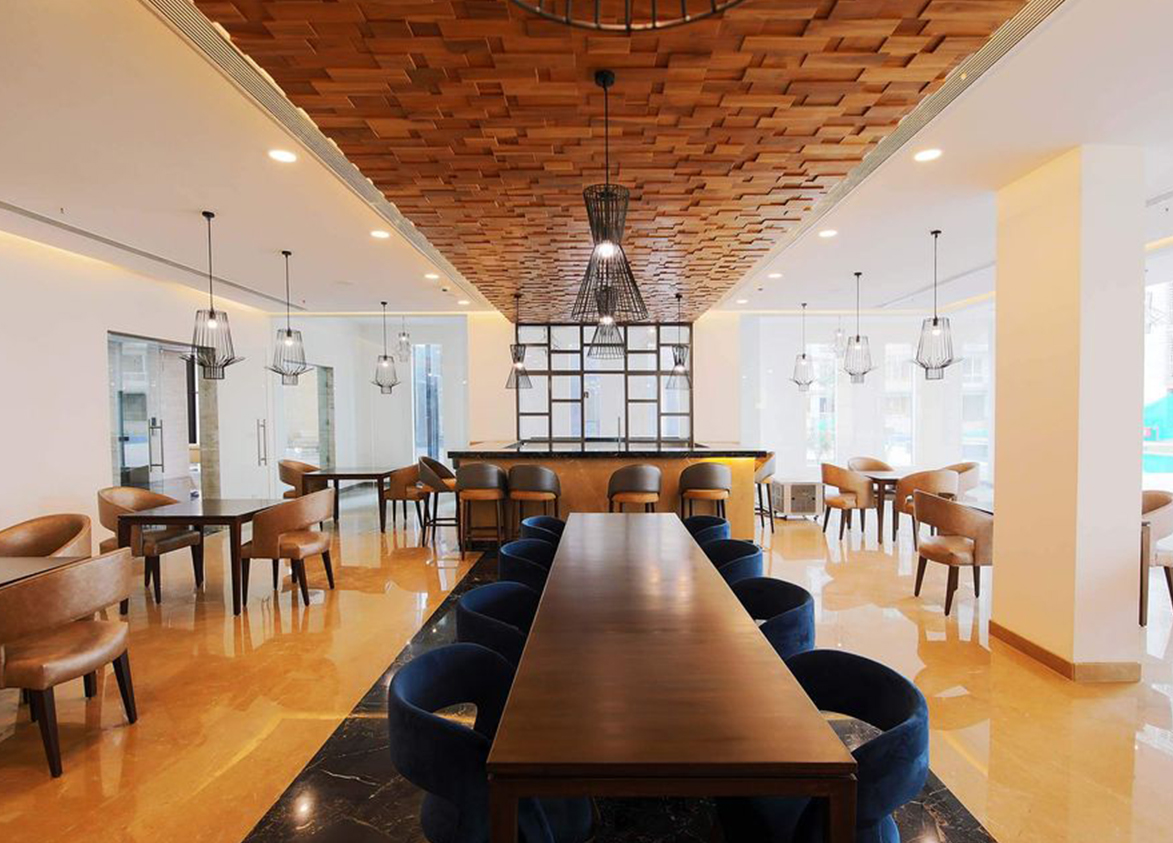 indiabulls enigma sector 110 clubhouse dining area