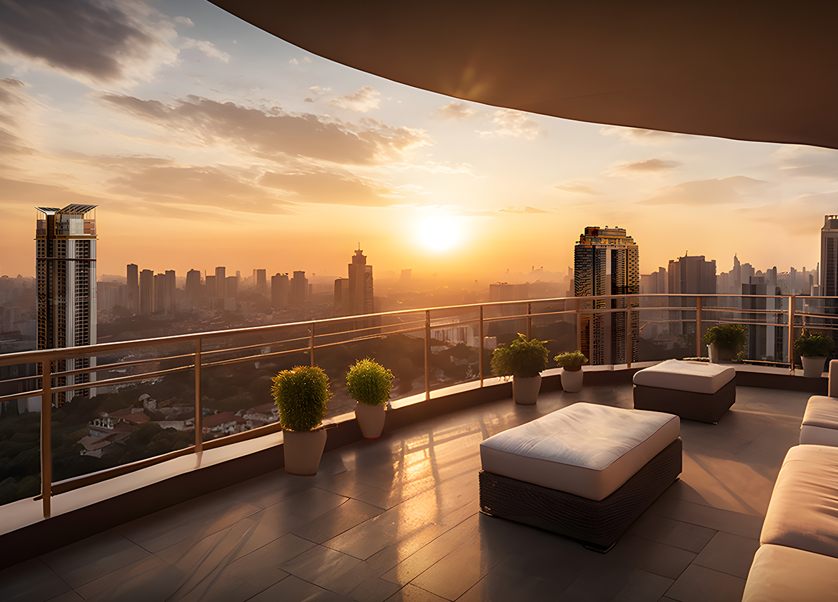 M3M Altitude balcony area