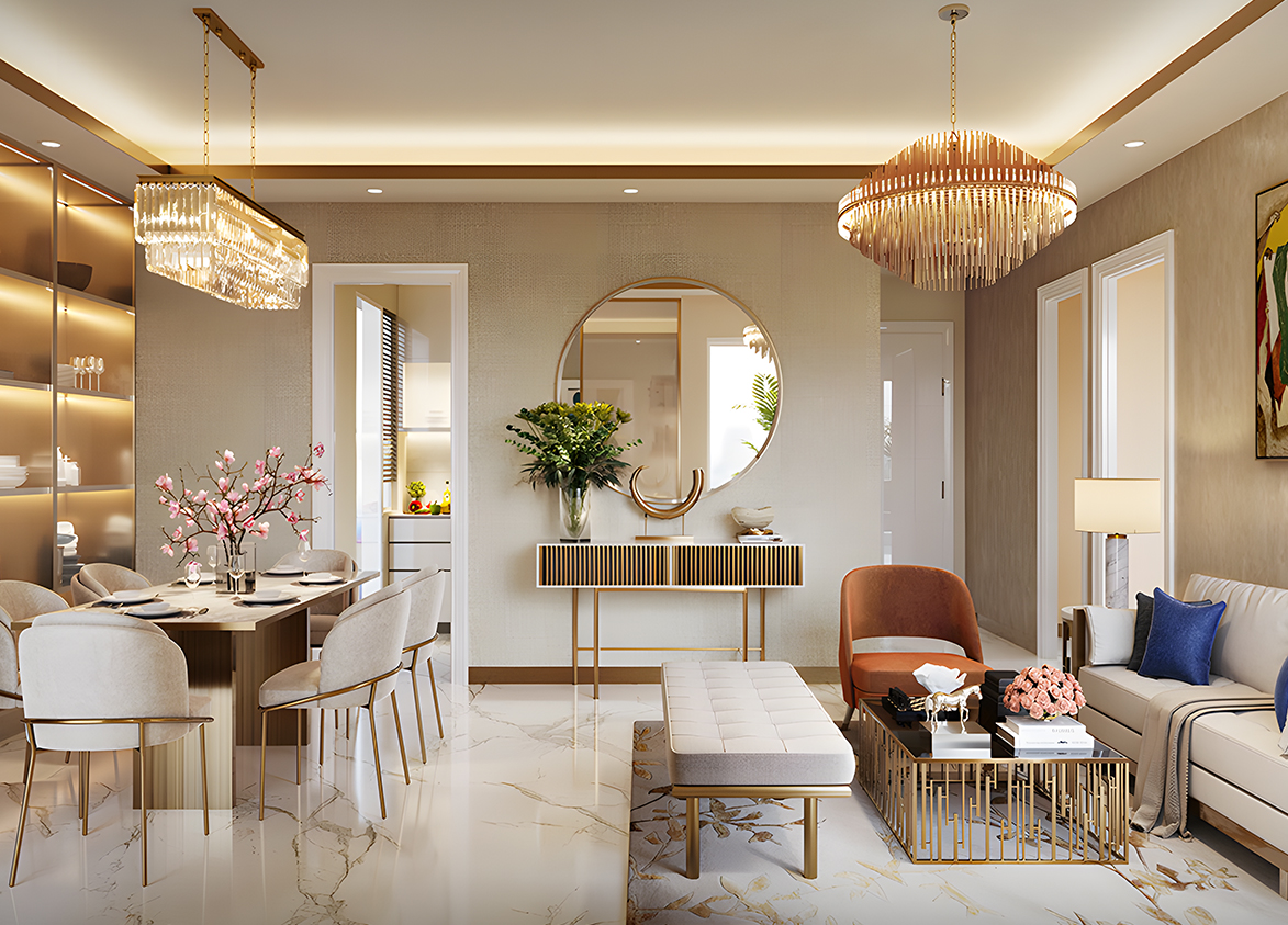 M3M Capital living Room