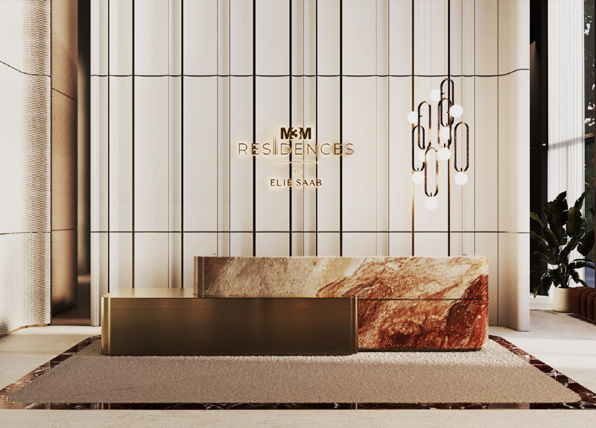M3M Elie Saab At Scda Reception Area