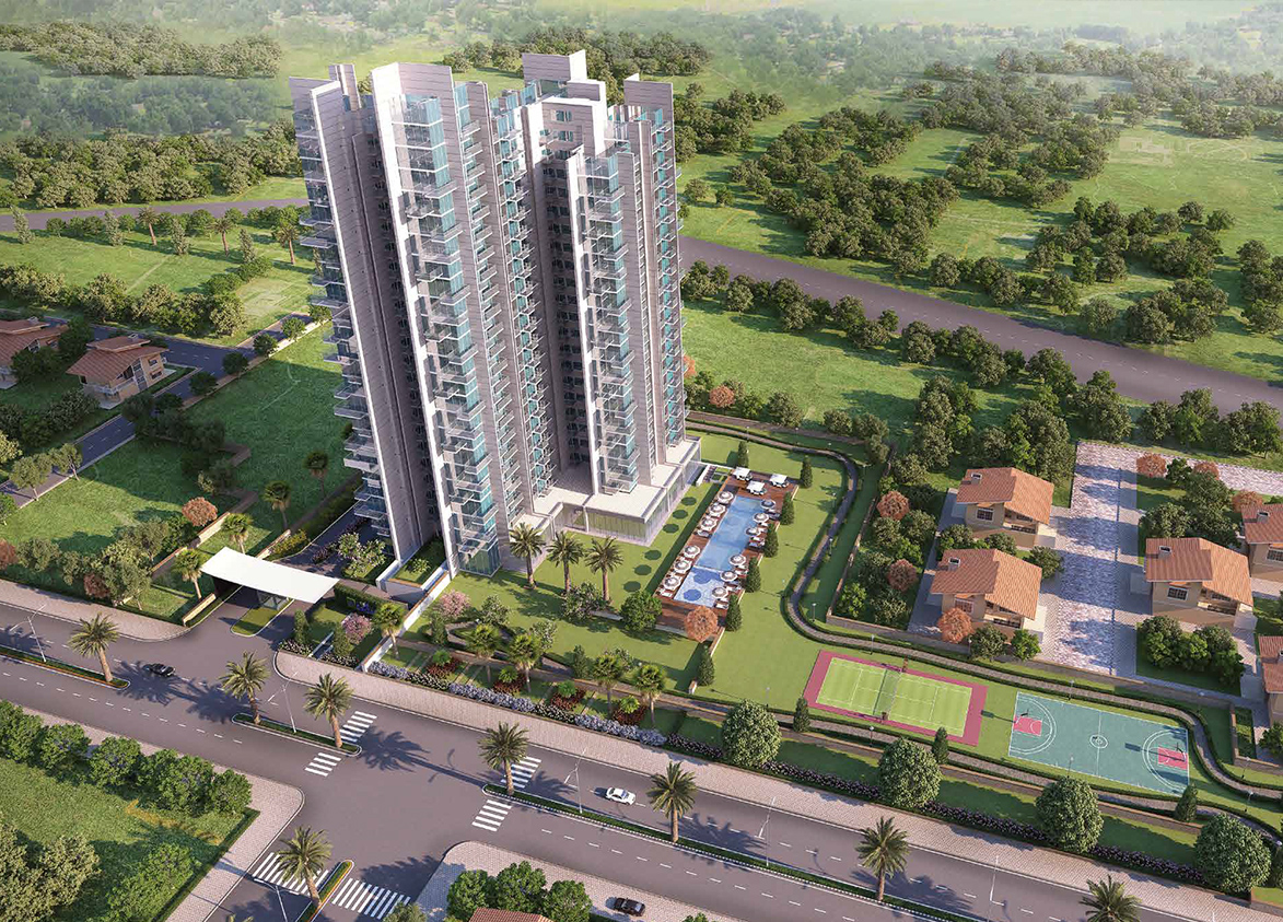 M3M Escala Sector 70A Gurgaon Full Project Aerial View