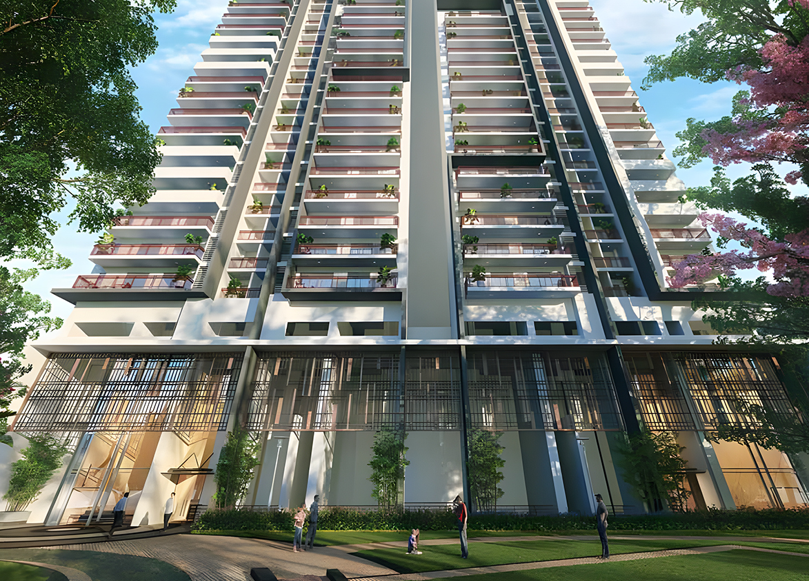 M3M Heights Residential Towers in Sector 65 Entrance
