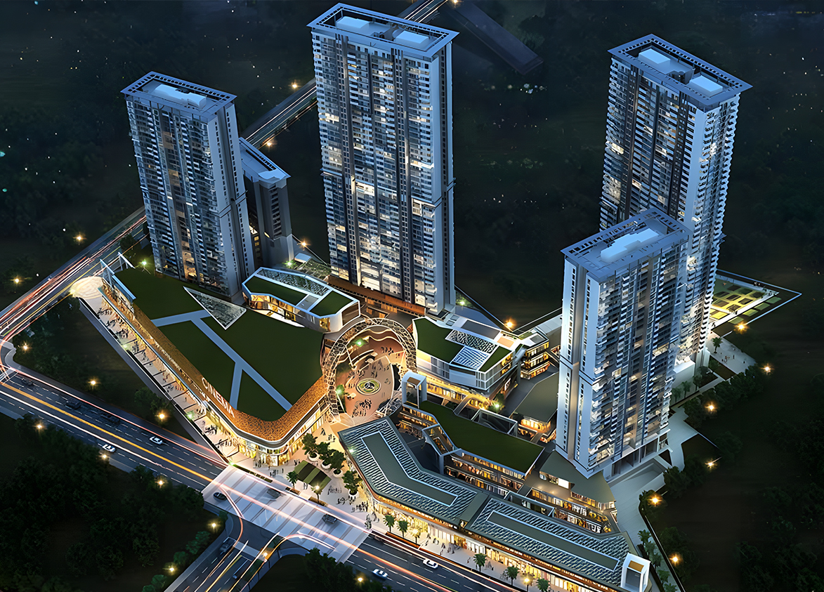 M3M Heights at M3M 65th Avenue Project Aerial View
