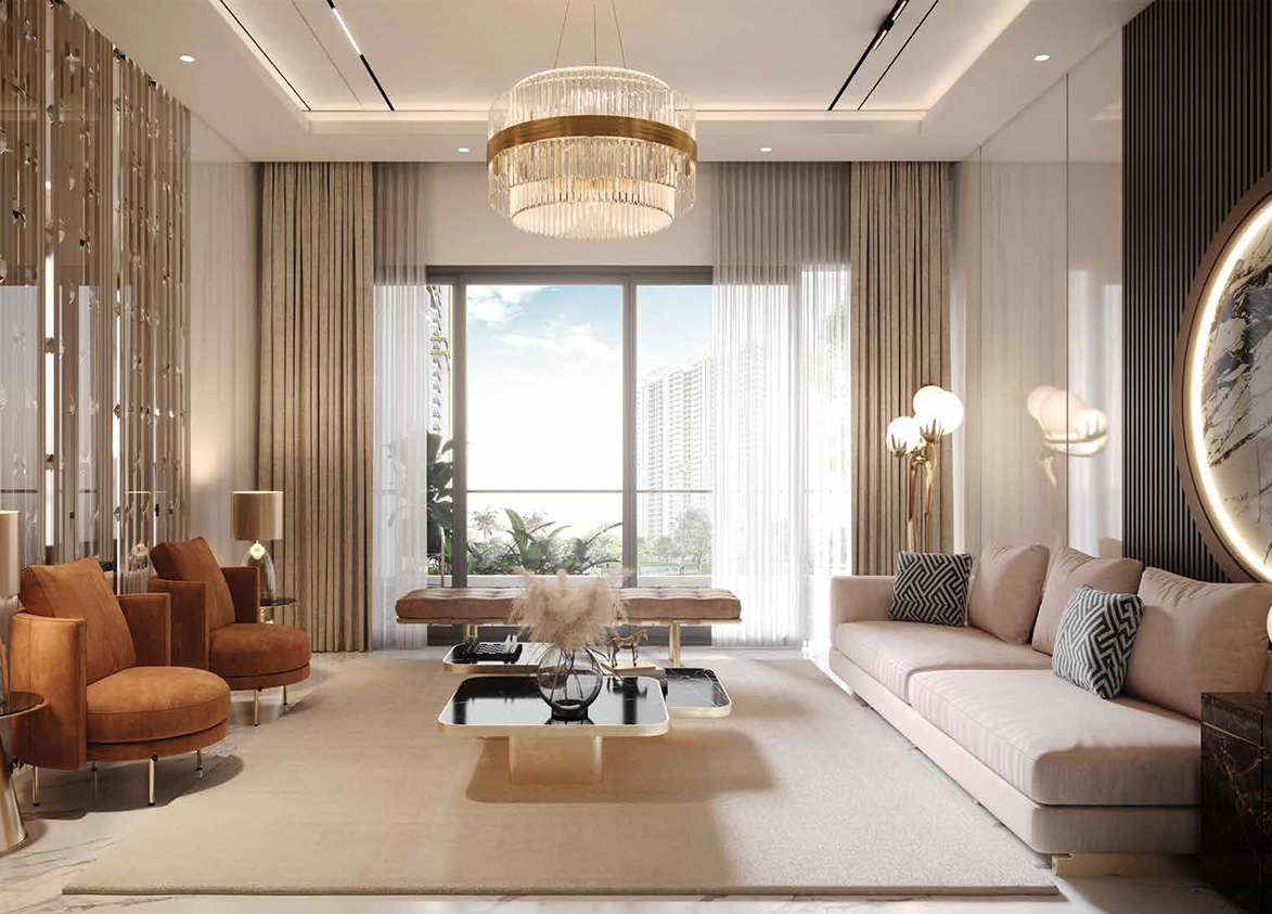 M3M Mansion Living Room
