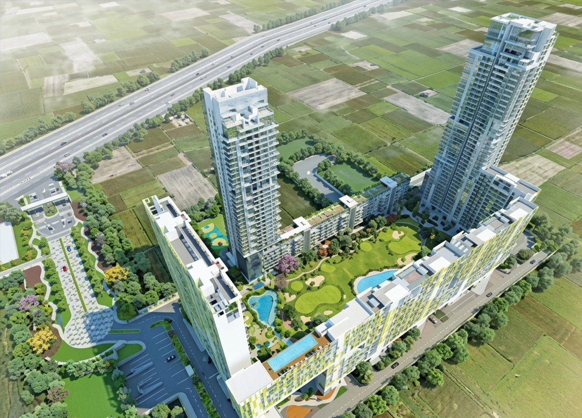 M3M Panorama Suites Apartments Aerial View