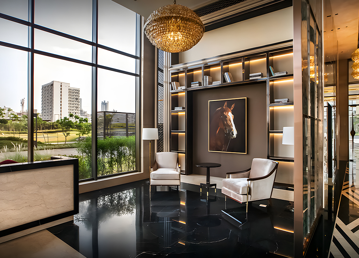 M3M Polo Suites Living Area