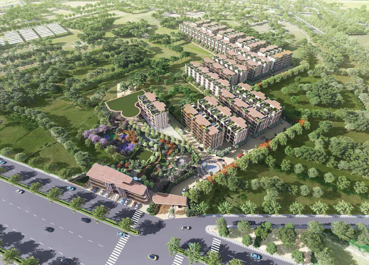MRG The Crown Residential Project Aerial View