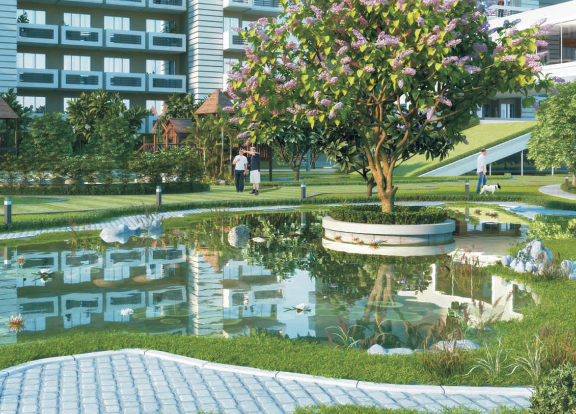 Pareena Mi Casa Residential project Landscape Green Area