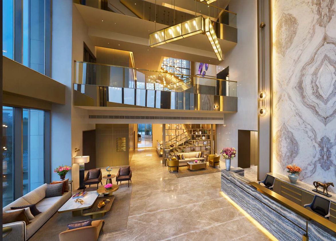Puri Diplomatic Residences reception area