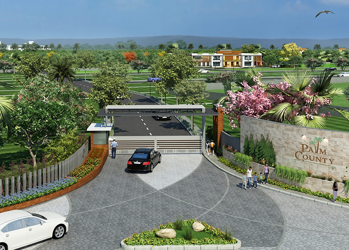 Pyramid Palm County Main Gate In