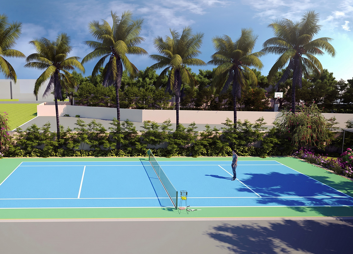 Pyramid Palm County Badminton Court