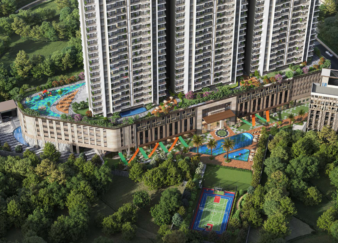 Satya Levante Residences Project Aerial View