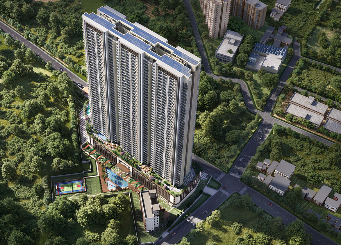 Satya Levante Residences Project Aerial View