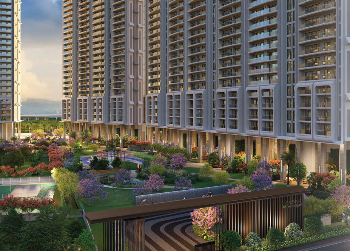Signature Global Sarvam landscape green area