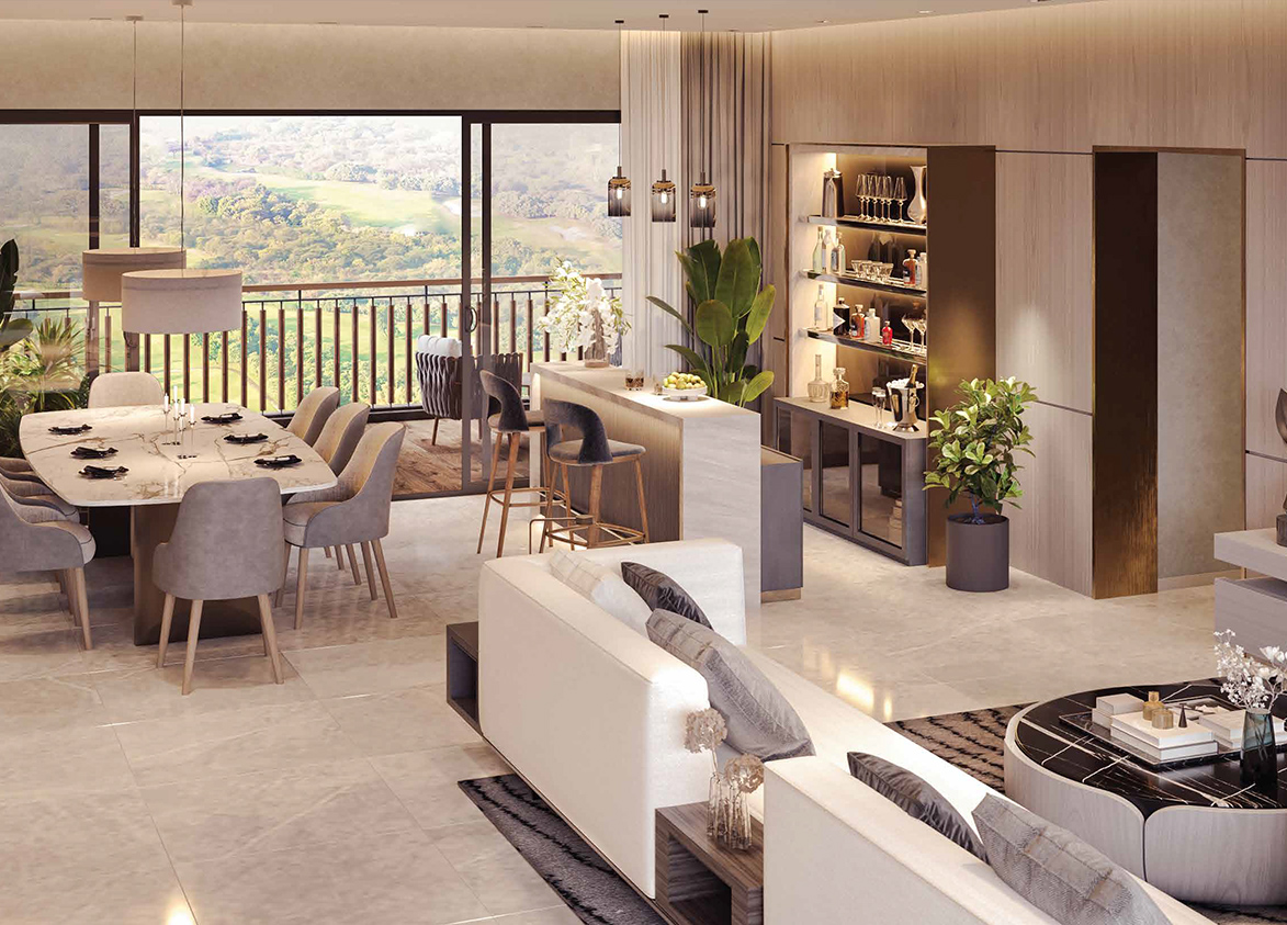 Sobha Aranya Luxury apartments dining area