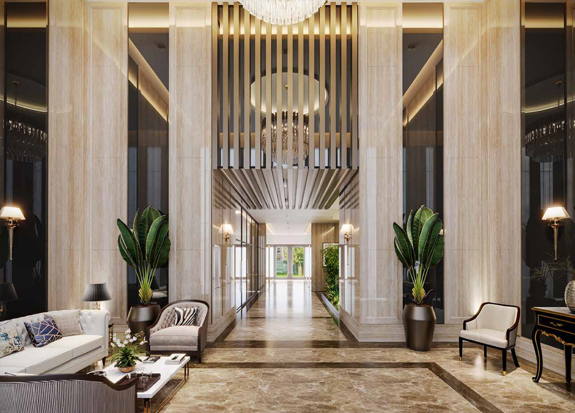 sobha vista residences tower sitting area