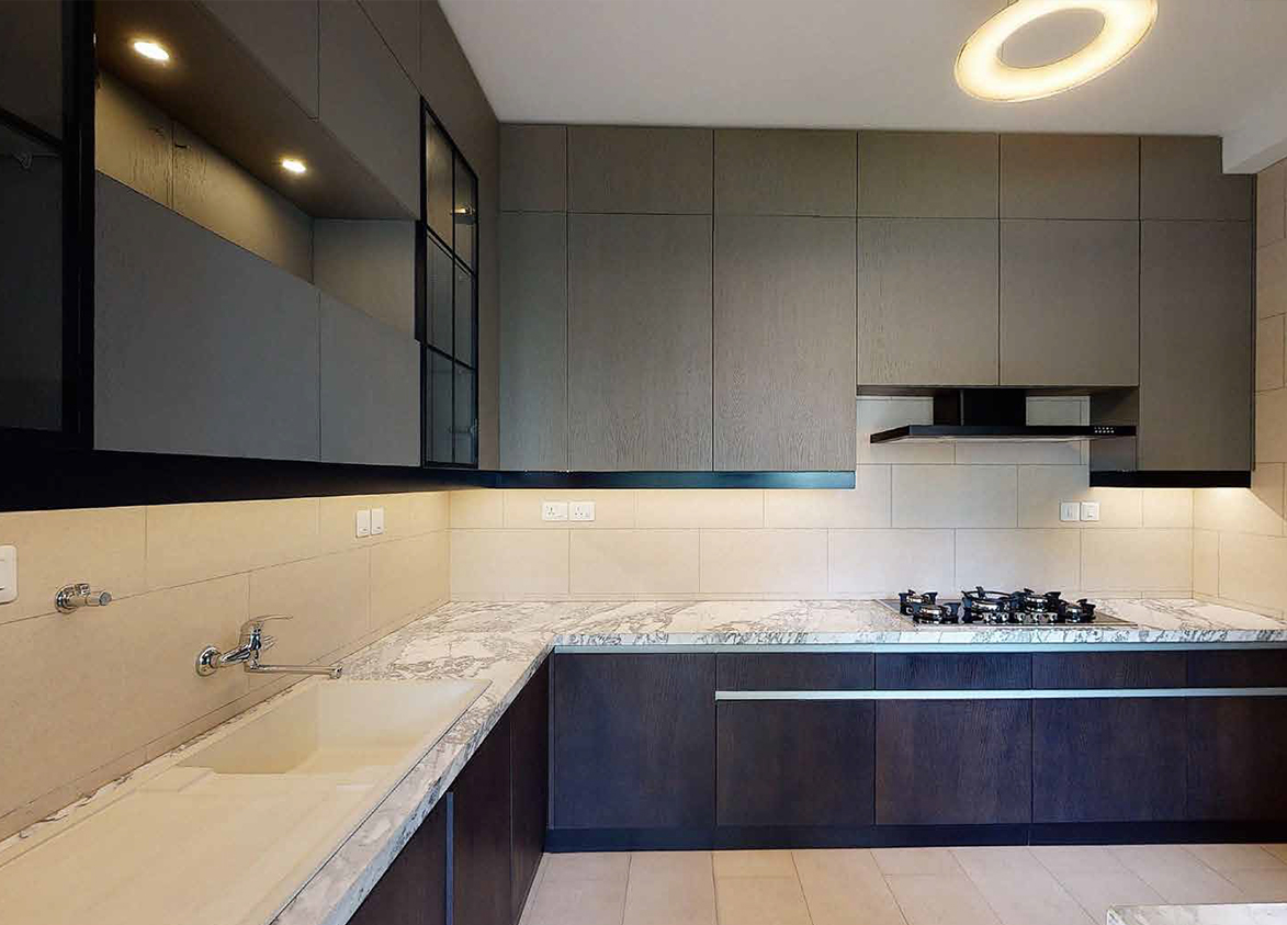 sobha vista residences modular kitchen