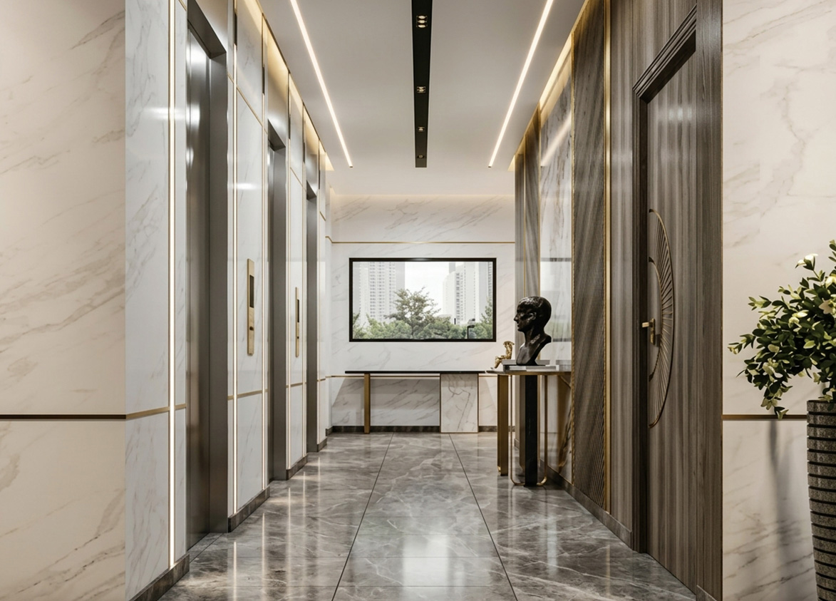 SS Cendana Sector 83 Gurgaon Lift Lobby