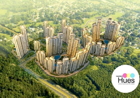 Supertech Hues Residential Project Aerial View
