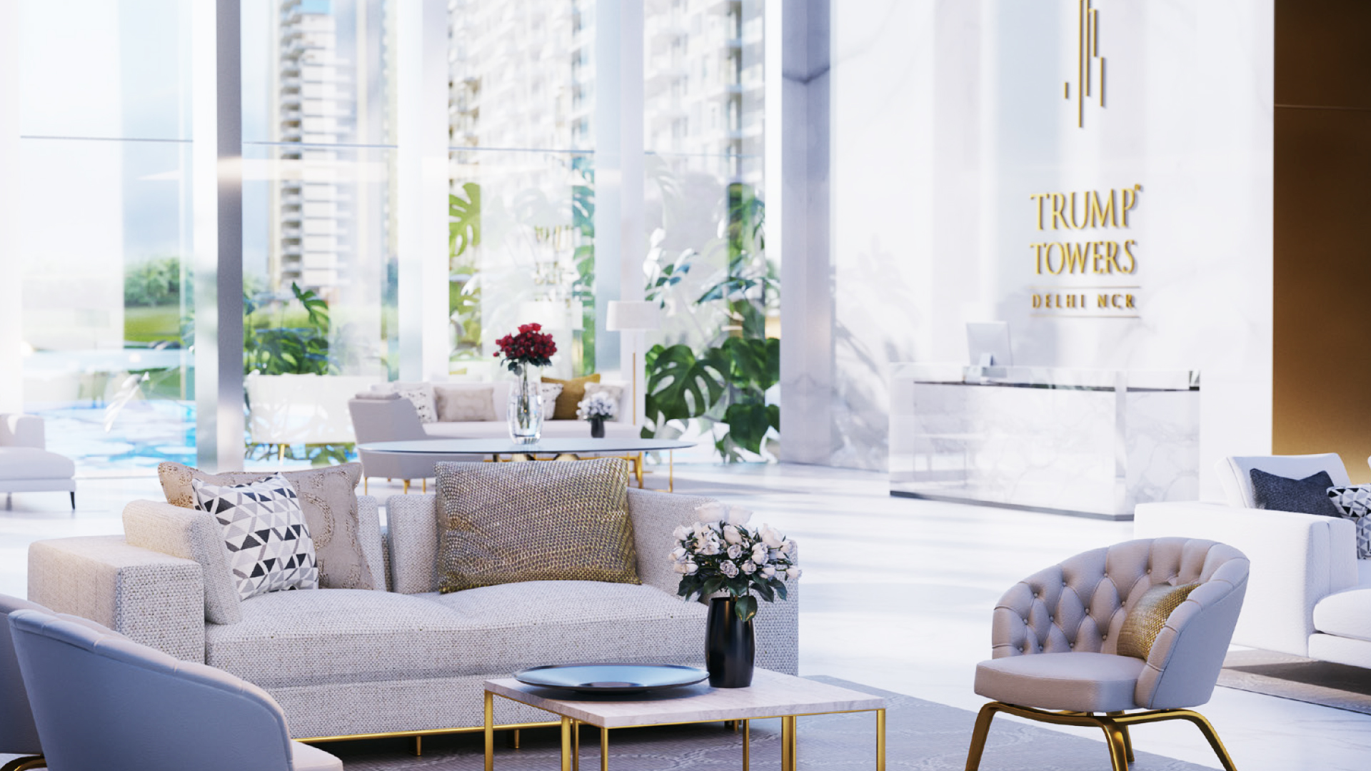 Trump Tower Gurgaon Sector 65 Reception Area