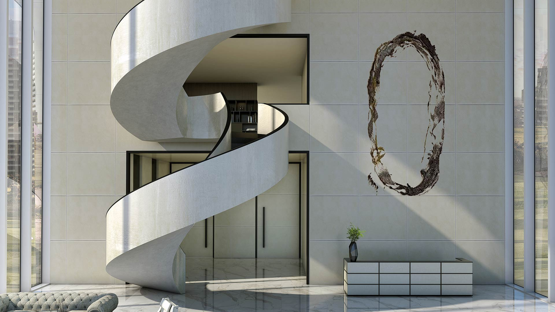 Trump Tower Gurgaon Sector 65 Spiral Stair