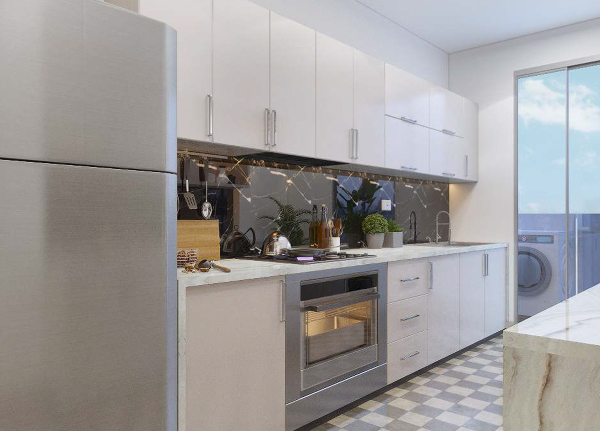 Tulip Leaf Modular Kitchen